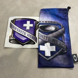 New Infinite Hero Microbag and sticker.